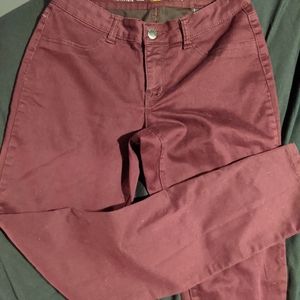 Burgundy pants